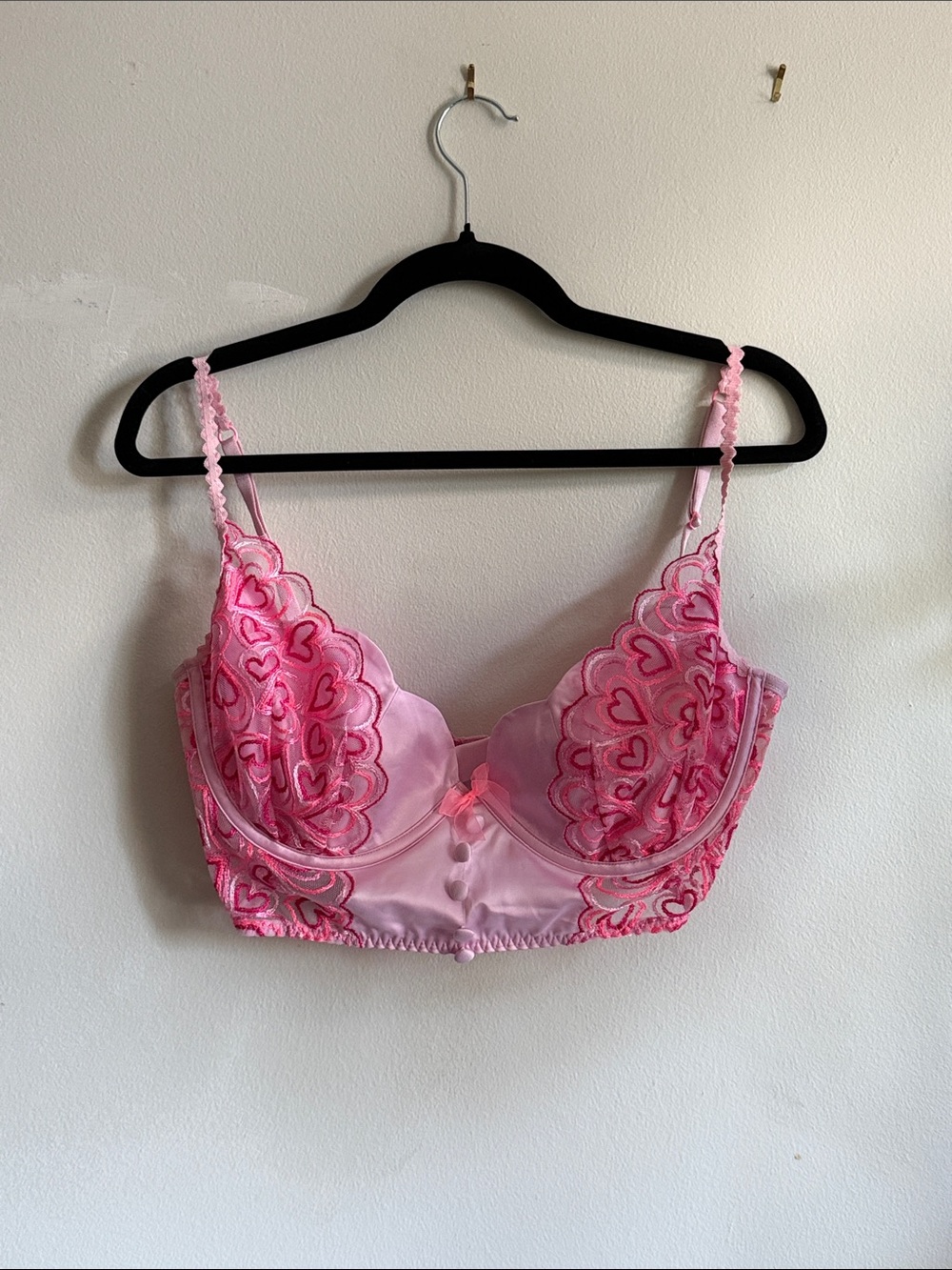 FL&L Embroidered Hearts Bra